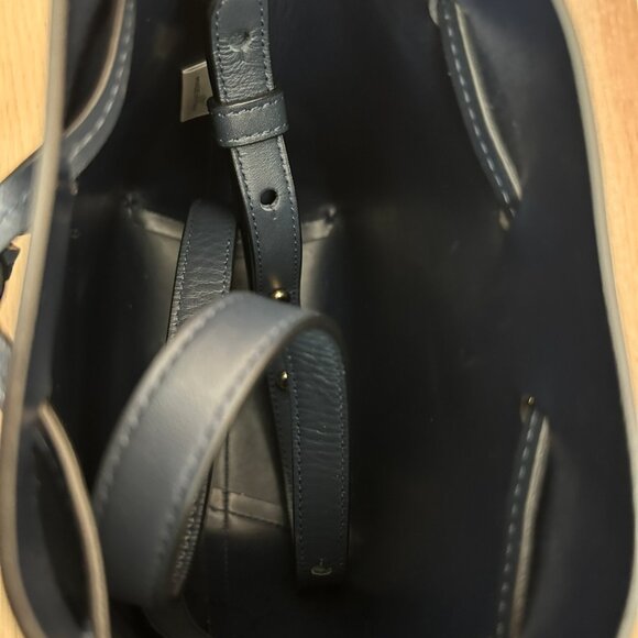 Mansur Gavriel Mini Mini Bucket Bag in Blue - Picture 4 of 9